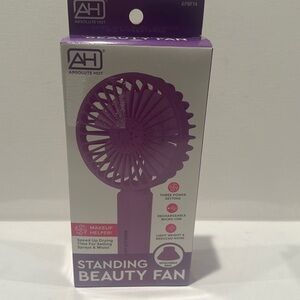 Absolute Hot Standing Beauty Fan with three settings, rechargeable USB.